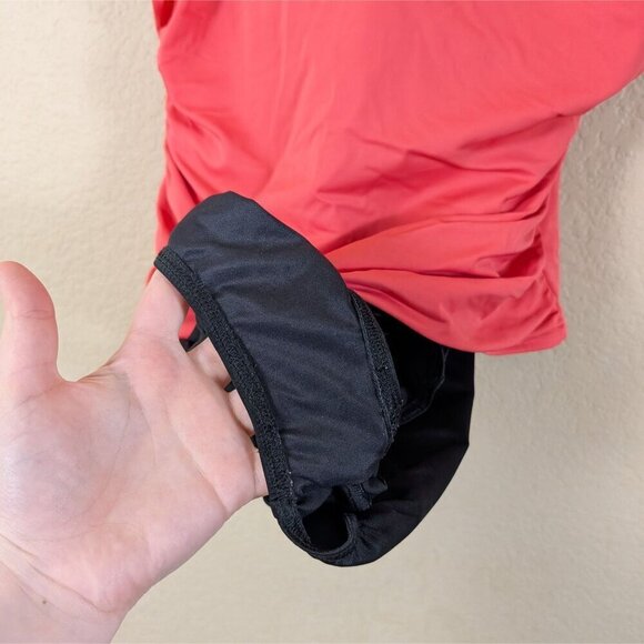 Miraclesuit Sofaux Tankini One Piece Swimsuit Pink Black DD Cup sz 16 Underwire - Picture 5 of 8